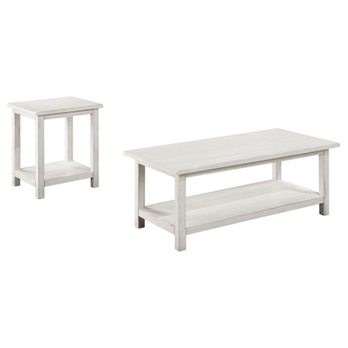 Payne - 2 Piece Coffee And End Table Set - Distressed White