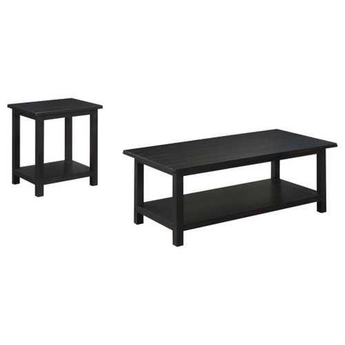 Payne - 2 Piece Coffee And End Table Set Distressed - Java