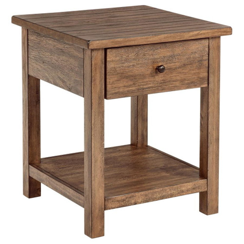 Payne - 2 Piece Coffee And 1-Drawer End Table Set - Brown