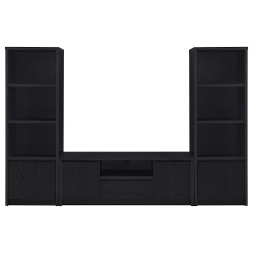Winfield - 3 Piece Entertainment Center With TV Stand - Black