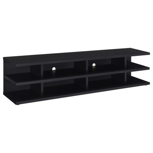 Cartmill - 2-Tier TV Stand Media Console - Black