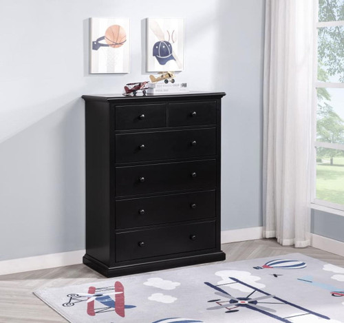 Sumerlin - 6-Drawer Bedroom Chest Of Drawers - Black