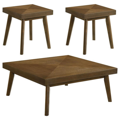 Westerly - 3 Piece Square Coffee And End Table Set - Walnut