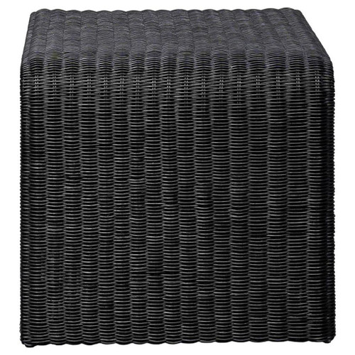 Cahya - 3 Piece Rattan Coffee And End Table Set - Black