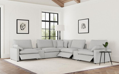 Collins - 7 Piece Modular Power Reclining Sectional - Gray
