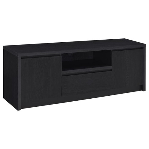Winfield - 60" 2-Door TV Stand Media Console - Black