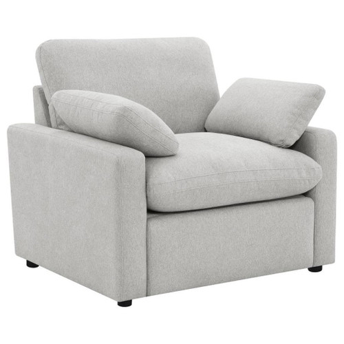 Collins - Upholstered Power Recliner Chair - Gray