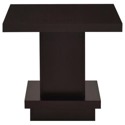 Reston - 2 Piece Square Coffee And End Table Set - Cappuccino