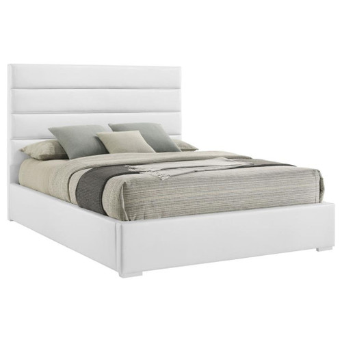 Felicity - Upholstered Queen Platform Bed - White