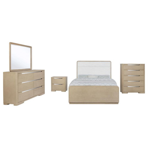 Ladera - 5 Piece Eastern King Bedroom Set - Light Elm