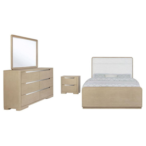 Ladera - 4 Piece Eastern King Bedroom Set - Light Elm