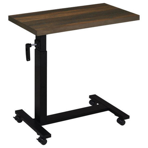 Westpark - Height Adjustable Mobile Bedroom C-Table - Dark Pine