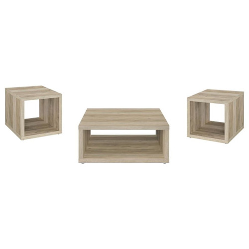 Frisco - 3 Piece Coffee And End Table Set - Distressed Pine