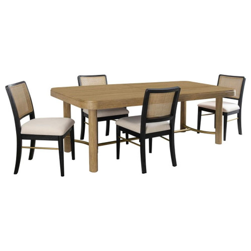 Arini - 5 Piece Extension Leaf Dining Table Set - Black