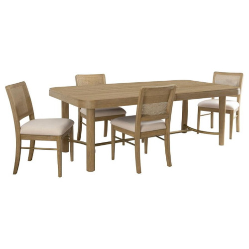 Arini - 5 Piece Extension Leaf Dining Table Set - Sand Wash