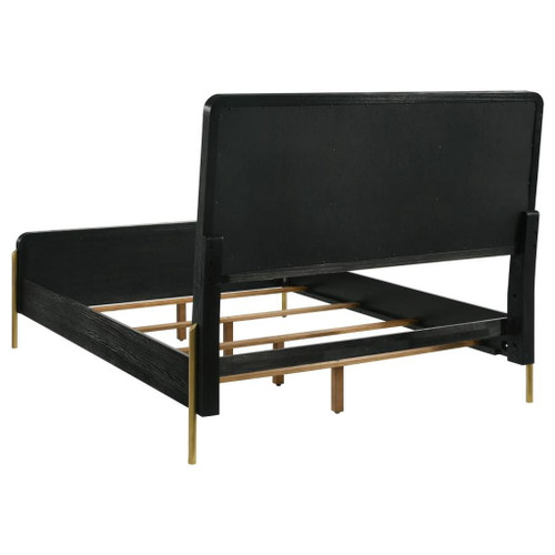 Arini - Queen Panel Bed - Cream And Black