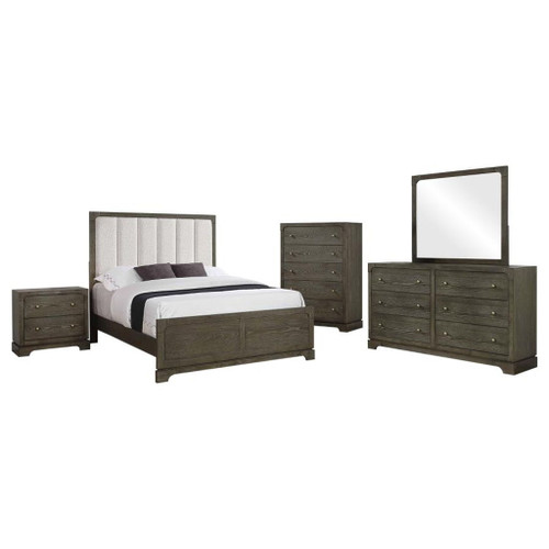 Gran Park - 5 Piece California King Bedroom Set - Dark Cocoa