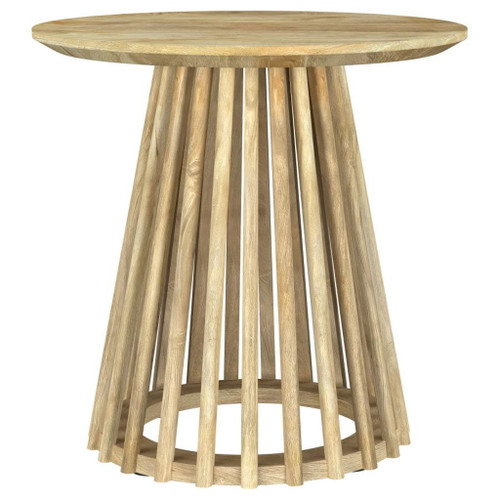 Touhy - 2 Piece Round Coffee And End Table Set - Natural Mango