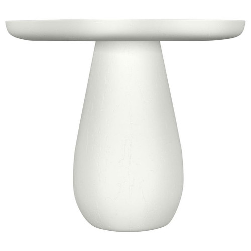 Perth - 17" Side Table With Cloud-Shaped Top - Off White