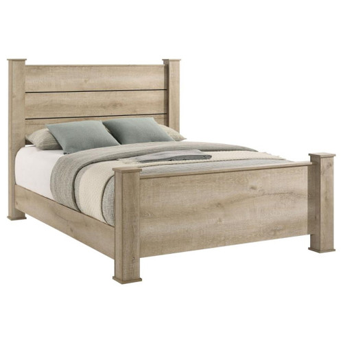Oakglen - Queen Panel Bed - Weathered Oak