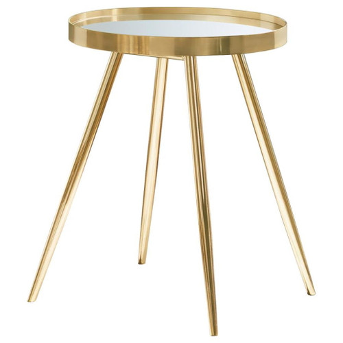 Kaelyn - 3 Piece Round Coffee And End Table Set - Gold