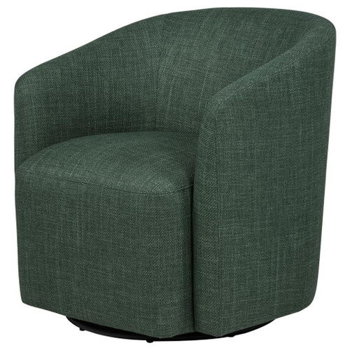 Mossbrook - Fabric Upholstered Swivel Accent Chair - Green