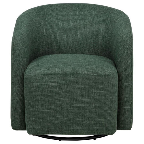 Mossbrook - Fabric Upholstered Swivel Accent Chair - Green