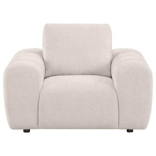 Burnett - Chenille Upholstered Accent Chair - Ivory