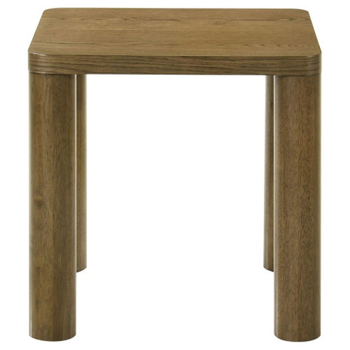 Castlewood - Engineered Wood Accent Side End Table - Brown Oak