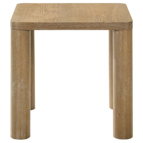 Castlewood - Engineered Wood Accent Side End Table - Washed Oak