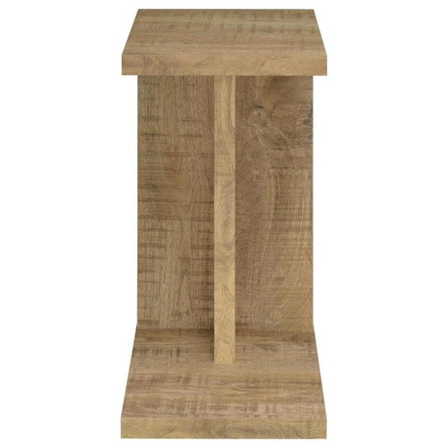 Clower - Engineered Wood C-Shaped Sofa Side Table - Mango
