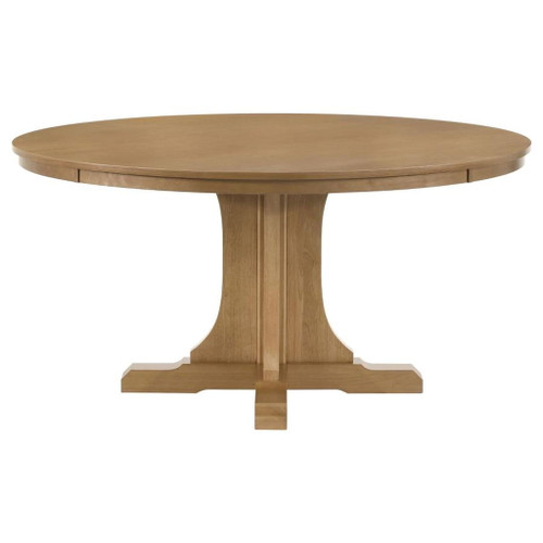 Hartville - 5 Piece Round Dining Table Set - Natural Light Brown