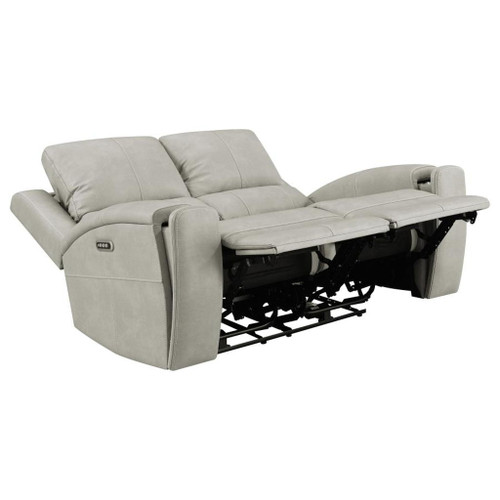 Brickston - Triple Power Reclining Loveseat - Gray