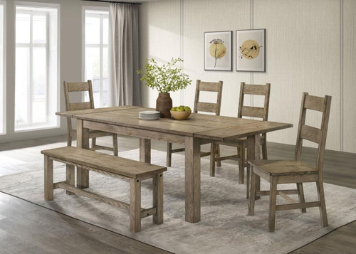 Cardova - 6 Piece Extension Table Dining Set - Vineyard Oak