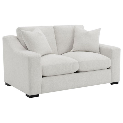 Ashlyn - 3 Piece Upholstered Track Arm Sofa Set - Sand