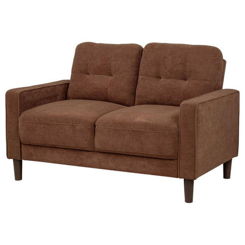 Bowen II - Fabric Upholstered Track Arm Loveseat - Rust