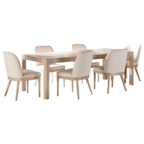 Solano - 7-Piece Extension Table Dining Set - Weathered Mango