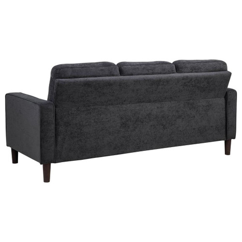 Bowen II - 3-Piece Upholstered Track Arm Sofa Set - Steel Gray