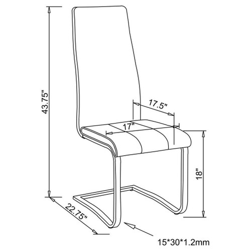 Montclair - Upholstered Side Dining Chair (Set of 4) - White