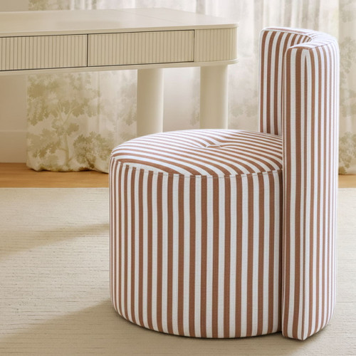 Alyssa - Striped Rolling Desk Chair