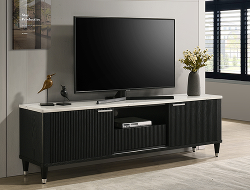 Britany Modern Black TV Stand 4813BK-9 by Crown Mark