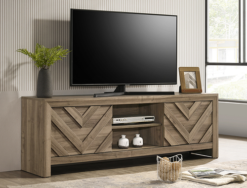 Valor Light Brown TV Stand B9332-9 by Crown Mark
