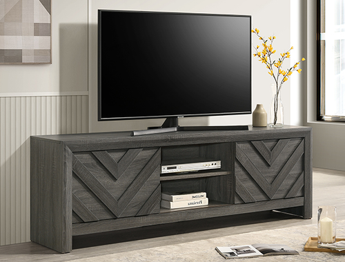 Valor Contemporary Gray TV Stand B9335-9 by Crown Mark
