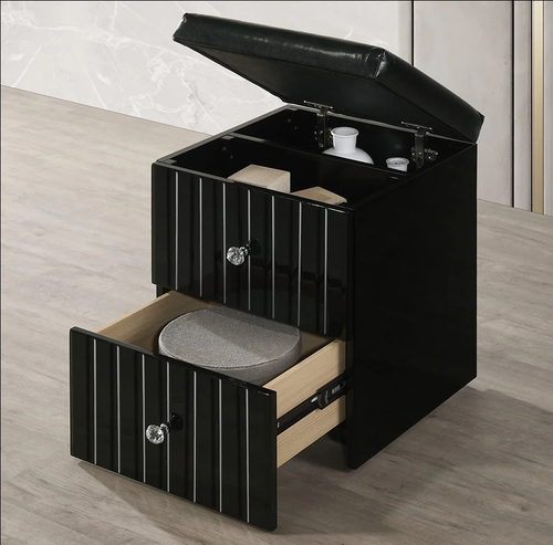 Gloria Hi-Gloss Black Smart Vanity Set
