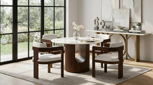 Jorri Dining Room Set in Walnut D1581 by New Era Innovations