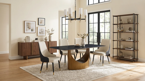 Roxy Dining Room Set in Black D1576 by New Era Innovations