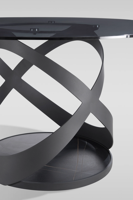 Dimi Smoke Glass Dining Set