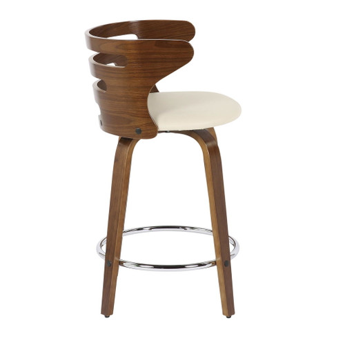 Cosi - Counter Stool Set With Walnut Wood Frame