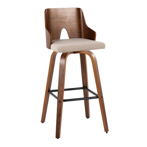 Ariana - 30" Fixed-Height Barstool (Set of 2) - Beige