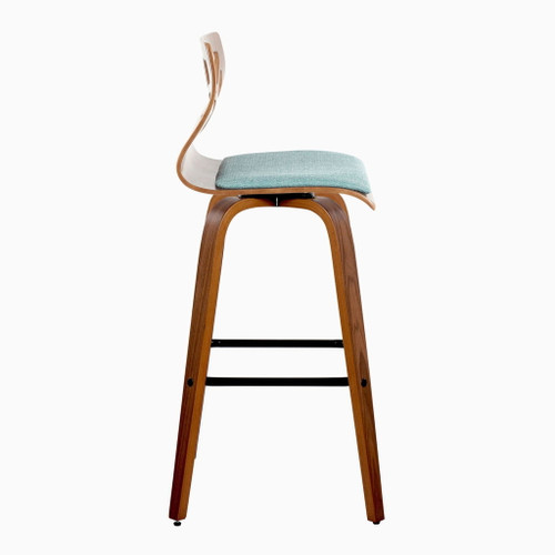 Folia - 30" Fixed-Height Barstool (Set of 2) - Blue